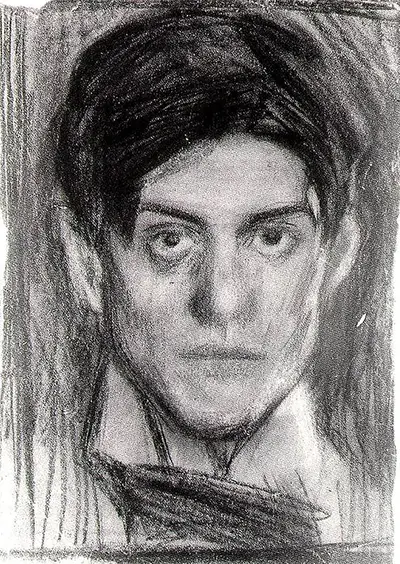 Self Portrait Sketch Pablo Picasso